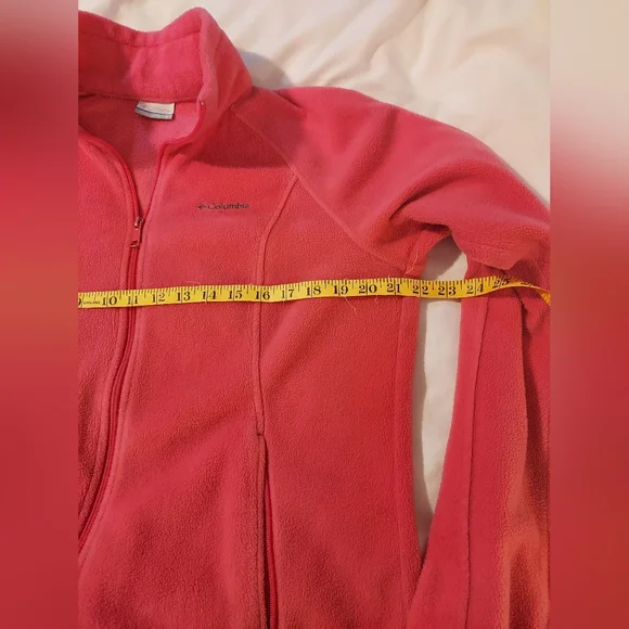 Columbia Women's Cozy Vibrant Pink Fleece Ski Jacket - Picture 4 of 6